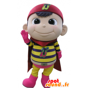 Mascot criança vestida como super-herói - MASFR031519 - mascotes criança