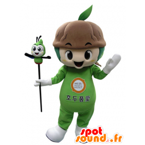 Green plant with soil mascot - MASFR031520 - Mascots of plants