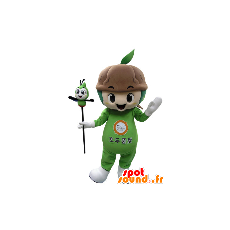 Mascotte de plante verte avec de la terre - MASFR031520 - Mascottes de plantes