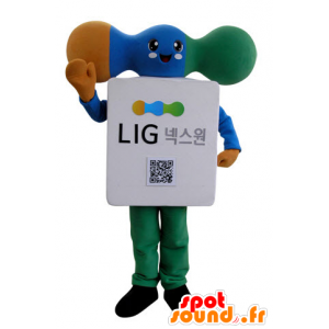 Modem mascotte, elektronische component - MASFR031523 - mascottes objecten