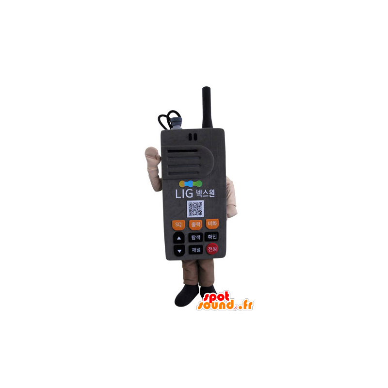 Mascot Walkie-Talkie, grau Telefon Riese - MASFR031524 - Maskottchen der Telefone