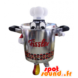 Mascotte sigillo champagne, colore cuiseuse acciaio inox gigante - MASFR031531 - Mascotte di oggetti