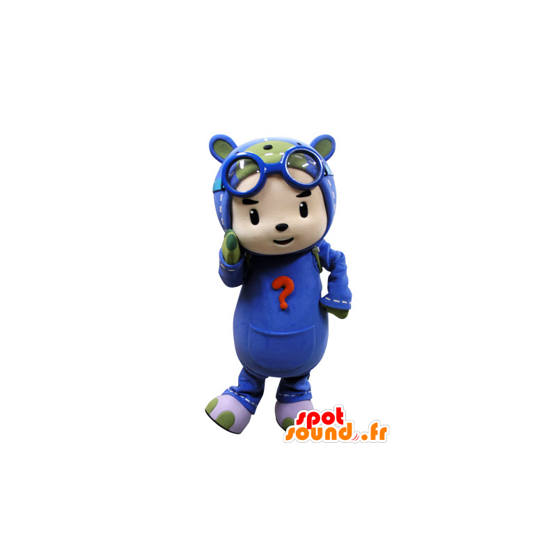 Mascot kind gekleed als een parachutist. Pilot Mascot - MASFR031537 - mascottes Child