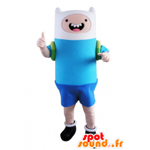 Mascotte de garçon habillé en bleu et blanc - MASFR031539 - Mascottes Garçons et Filles