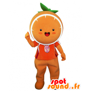 Jätte orange maskot. Mandarin maskot - Spotsound maskot