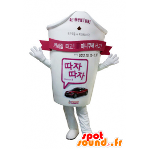Mascote copo de papel. bebida mascote - MASFR031559 - objetos mascotes