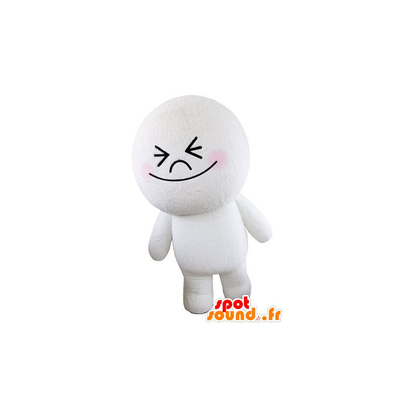 Store hvite Mascot mann, rund og søt - MASFR031564 - Man Maskoter