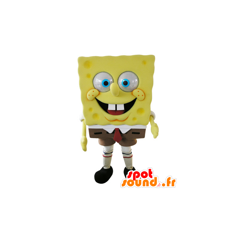 Maskottchenkostüm Bob l’éponge, berühmte Cartoonfigur - SpongeBob Maskottchen - MASFR031572 - SpotSound.fr