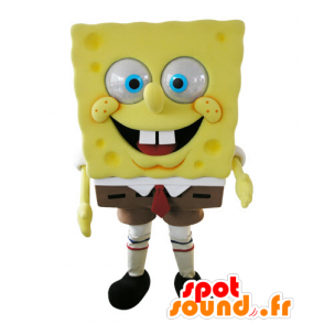 Maskottchenkostüm Bob l’éponge, berühmte Cartoonfigur - SpongeBob Maskottchen - MASFR031572 - SpotSound.fr