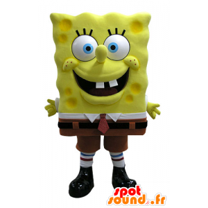 Maskottchenkostüm Bob l’éponge, berühmte Cartoonfigur - SpongeBob Maskottchen - MASFR031591 - SpotSound.fr