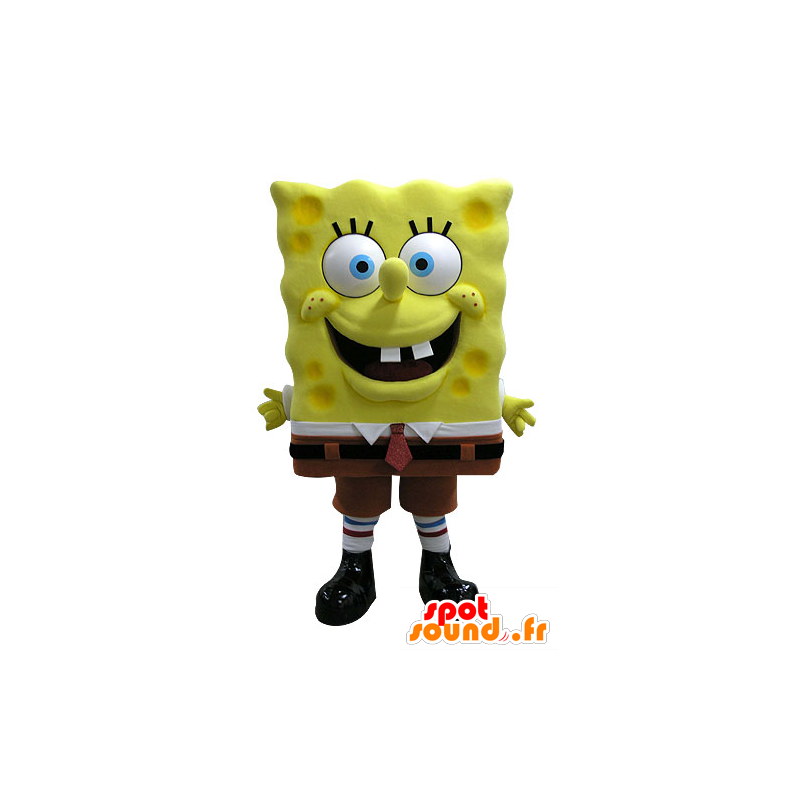 Maskottchenkostüm Bob l’éponge, berühmte Cartoonfigur - SpongeBob Maskottchen - MASFR031591 - SpotSound.fr