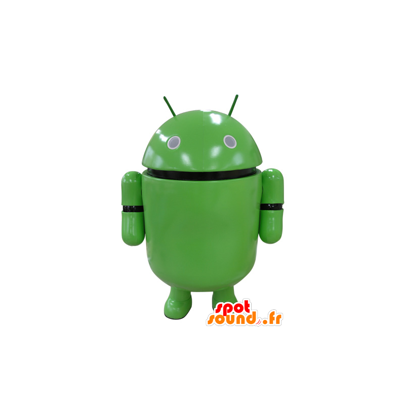 Green robot mascot. Android mascot - MASFR031593 - Mascots unclassified
