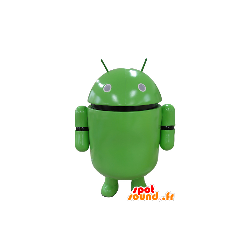 Groene robotmascotte. Android mascotte - MASFR031593 - Niet-ingedeelde Mascottes