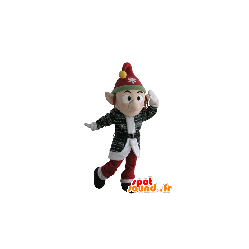 Mascote leprechaun com chapéu e pontudas orelhas - MASFR031617 - Mascotes Natal