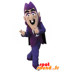 Mascotte d'homme violet habillé en violet - MASFR031622 - Mascottes Homme