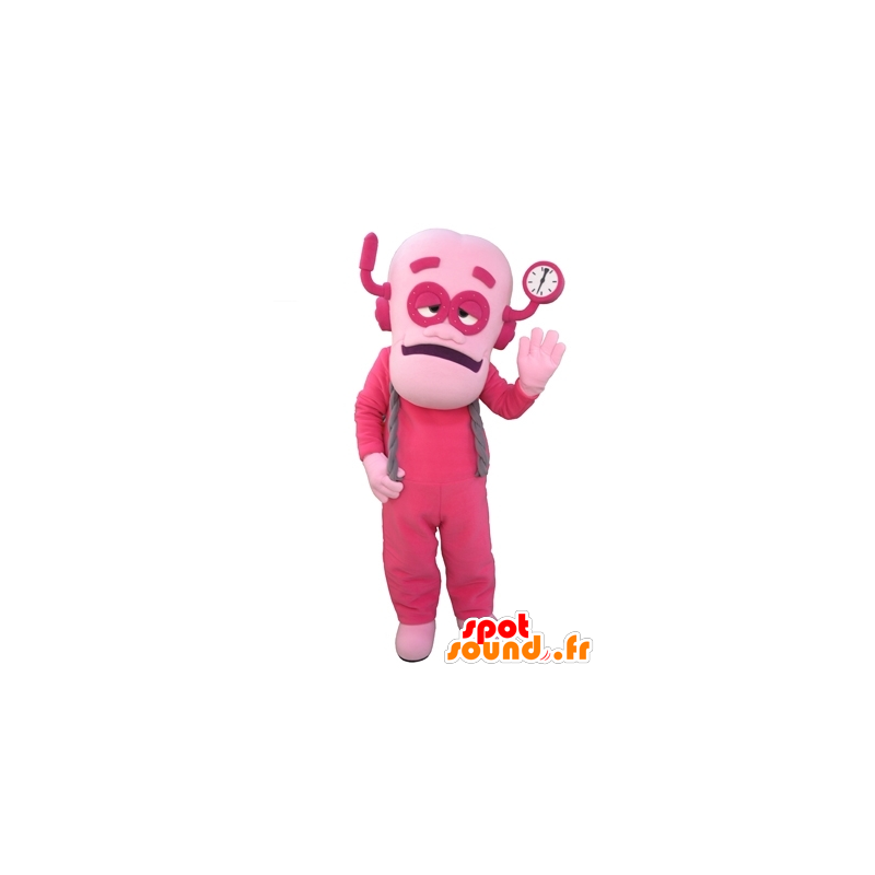 Mascota del hombre, vestido con robot rosado rosa - MASFR031646 - Mascotas humanas