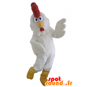 Kukko maskotti, jättiläinen valkoinen kana - MASFR031652 - Mascotte de Poules - Coqs - Poulets