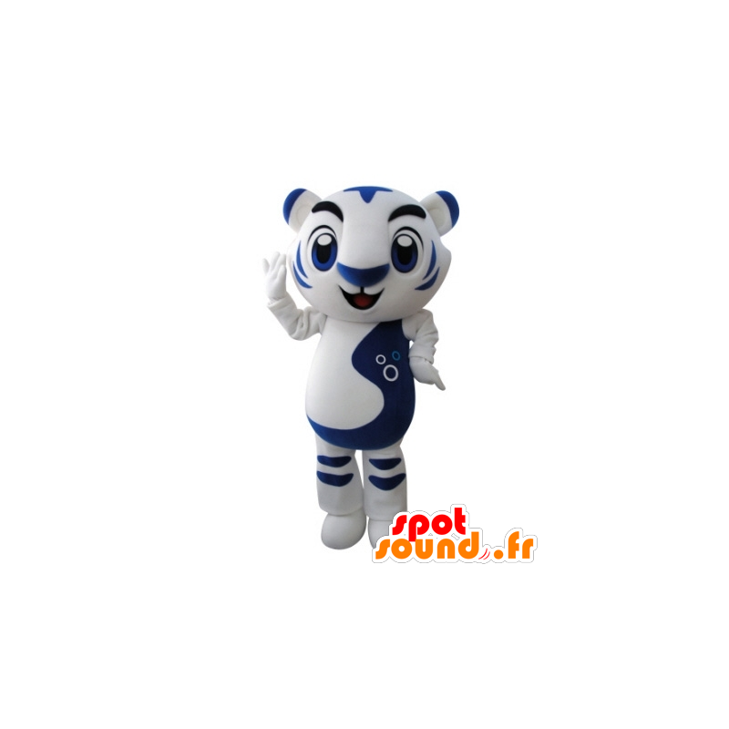 Blanco de la mascota y el tigre azul, muy exitoso - MASFR031681 - Mascotas de tigre