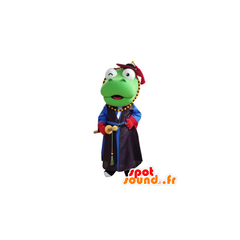 Dinosaur mascotte vestita di samurai - MASFR031686 - Dinosauro mascotte