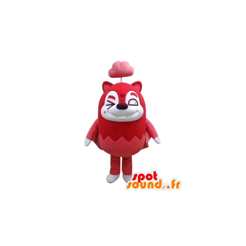 Mascot red beaver, the flying squirrel - MASFR031690 - Mascots squirrel