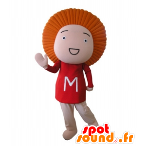 Maskottchen-Puppe mit dem orange Haar - MASFR031696 - Maskottchen von Objekten