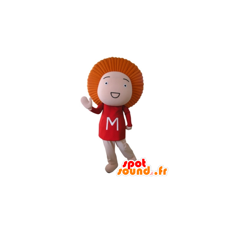 Mascotte de poupon avec les cheveux oranges - MASFR031696 - Mascottes d'objets