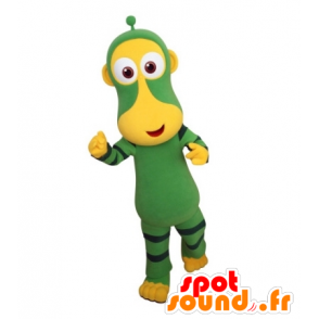 Verde e amarelo mascote macaco. mascote animais futurista - MASFR031702 - macaco Mascotes