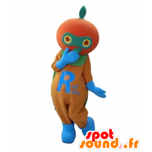 Mandarin maskotti, jättiläinen oranssi - MASFR031705 - hedelmä Mascot