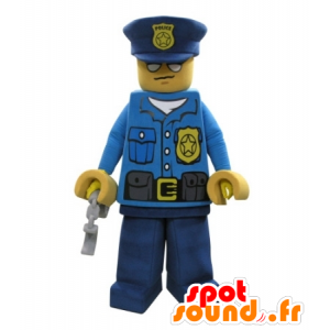 Lego μασκότ ντυμένος με αστυνομική στολή - MASFR031708 - Ανθρώπινα Μασκότ