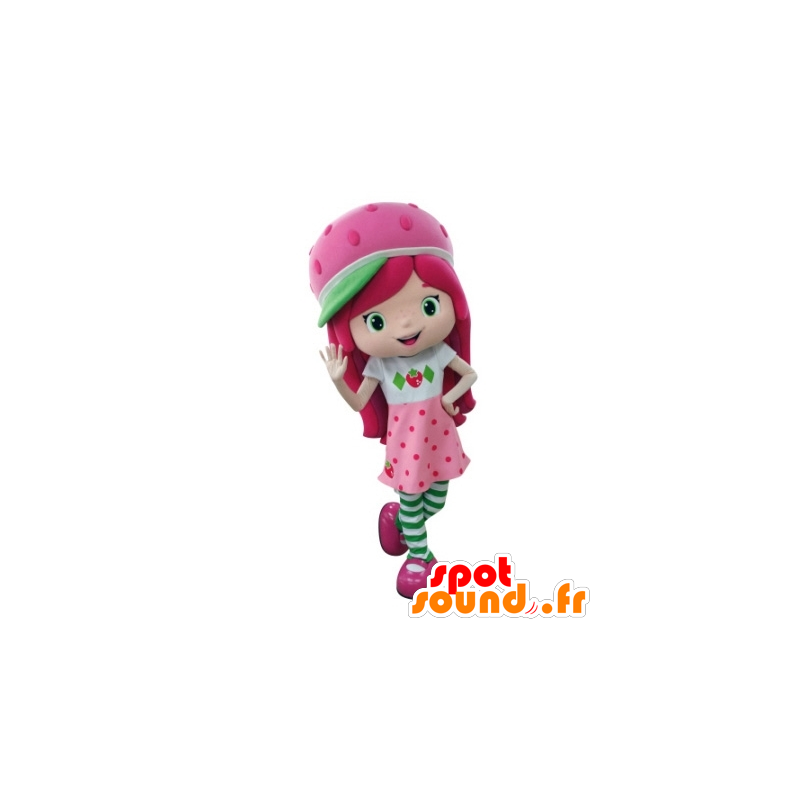Charlotte aardbei mascotte, de beroemde roze meisje - MASFR031709 - Mascottes Boys and Girls Charlotte aardbei mascotte, de beroemde roze meisje - MASFR031709 - Mascottes Boys and Girls