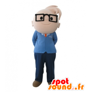 Mascot boy with glasses. engineering mascot - MASFR031713 - Mascots boys and girls