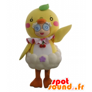 Mascot jente forkledd giganten chick - MASFR031719 - Maskoter gutter og jenter