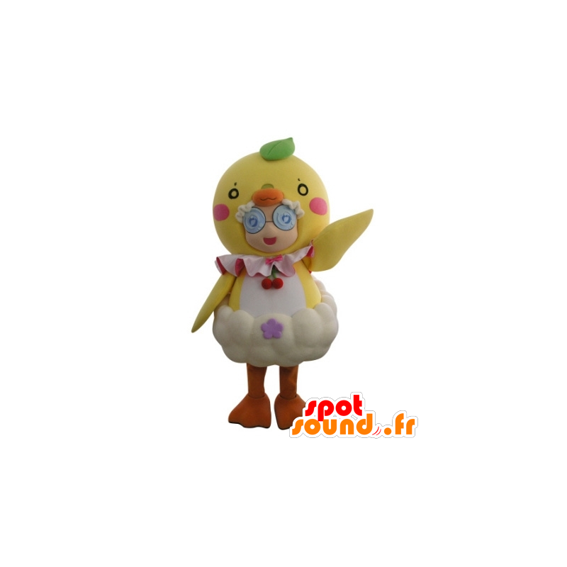 Mascotte de fillette déguisée en poussin géant - MASFR031719 - Mascottes Garçons et Filles