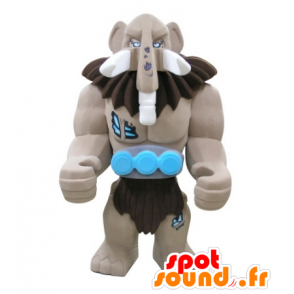 Mascot Lego γιγαντιαίο καφέ μαμούθ - MASFR031721 - εξαφανισμένων ζώων Μασκότ