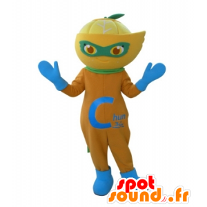 Mascot appelsin, citron, clementine - Spotsound maskot kostume