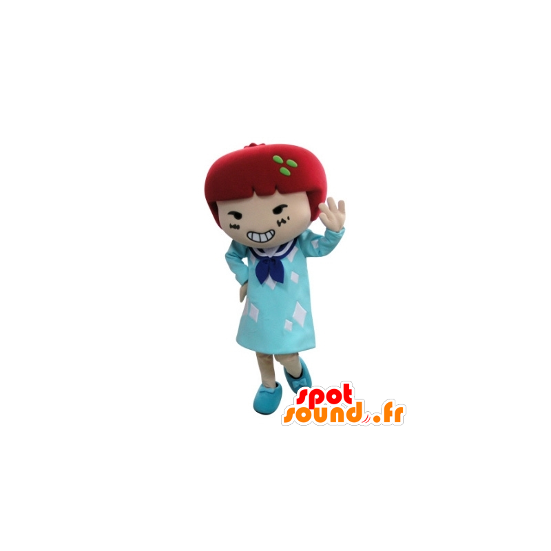 Mascot kjole jente med rødt hår - MASFR031729 - Maskoter gutter og jenter
