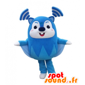 Blue flying squirrel mascot and white, very funny - MASFR031734 - Mascots squirrel
