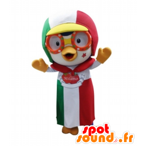 Mascotte d'oiseau avec une casquette et un tablier - MASFR031735 - Mascotte d'oiseaux