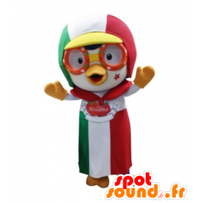 Bird mascot with a cap and apron - MASFR031735 - Mascot of birds