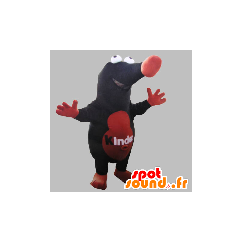 Mascota del topo gigante rojo y negro - MASFR031742 - Animales del bosque