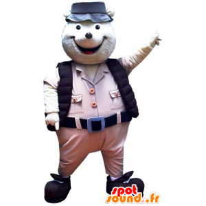 Mole Mascot Explorer held - MASFR031747 - Animals of the forest