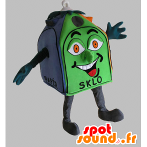 Recycling container mascotte. milieu-mascotte - MASFR031748 - mascottes objecten