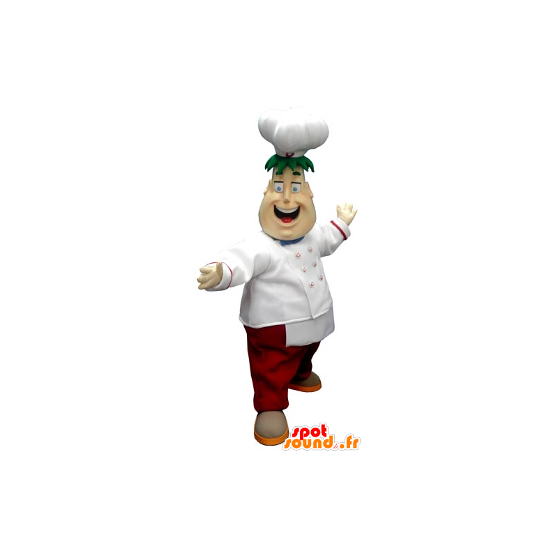 Chef mascot with an apron and a chef's hat - MASFR031757 - Human mascots
