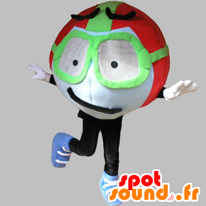 Mascotte d'aviateur. Mascotte toute ronde - MASFR031764 - Mascottes Humaines