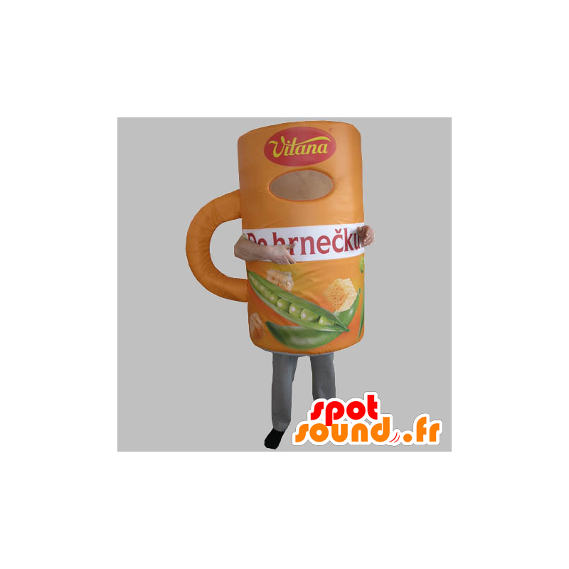 Riesen-Cup-Maskottchen. Mascot Schüssel Suppe - MASFR031777 - Maskottchen von Objekten