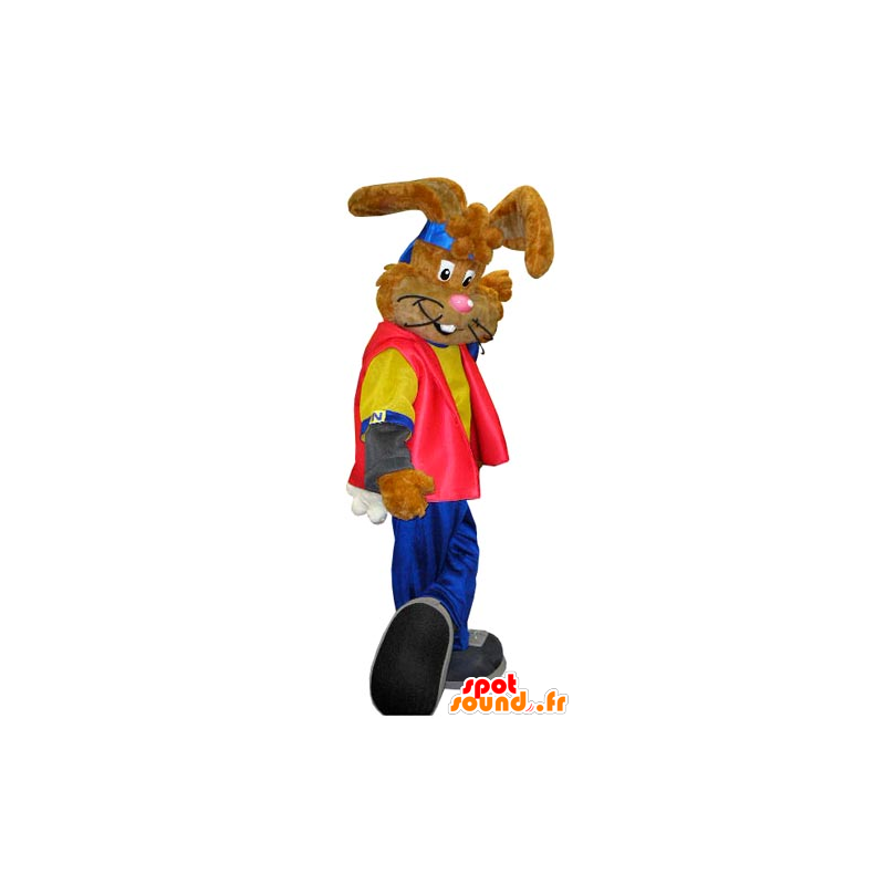 Mascotte van de beroemde konijn Nesquick. bruin konijn mascotte - MASFR031798 - Mascot konijnen Mascotte van de beroemde konijn Nesquick. bruin konijn mascotte - MASFR031798 - Mascot konijnen