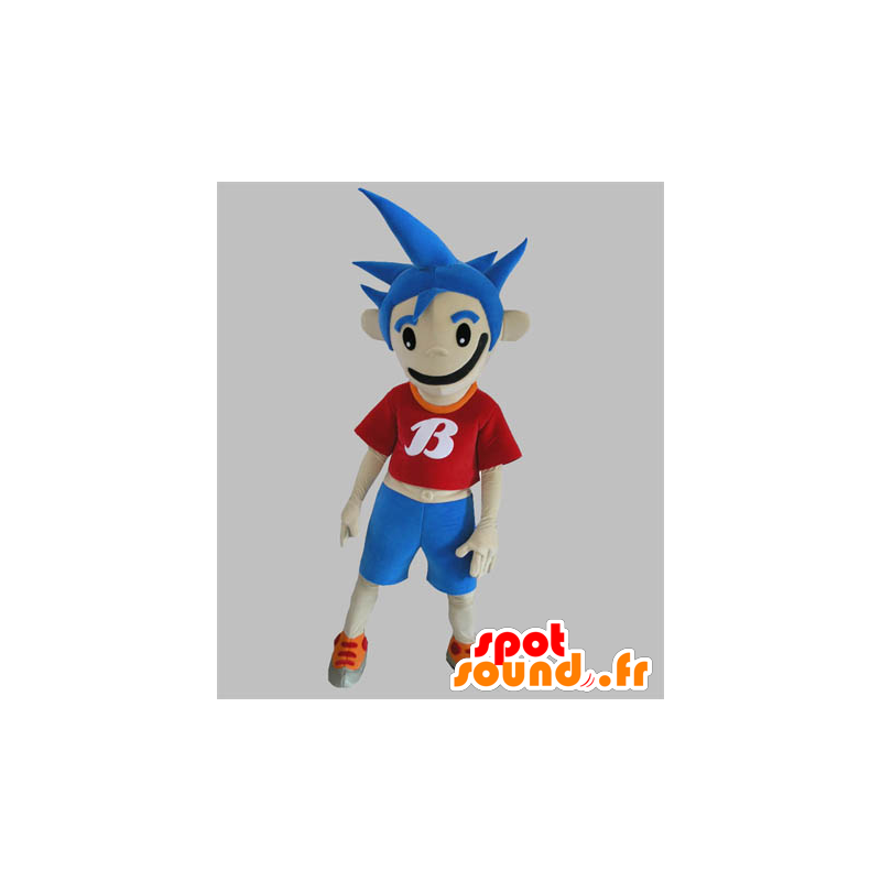 Mascot boy with blue hair - MASFR031799 - Mascots boys and girls