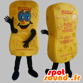 Mascot esponja gigante amarelo. mascote amarela - MASFR031812 - objetos mascotes