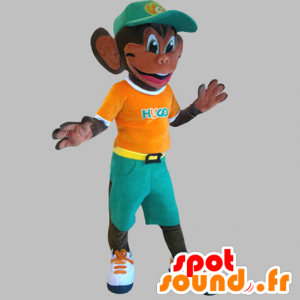 Maskot för den berömda Waikiki-apan. Färgrik apa - Spotsound