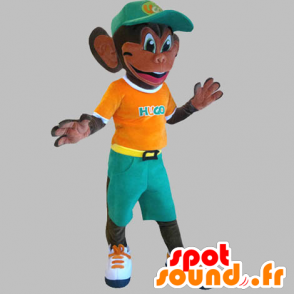 Maskot för den berömda Waikiki-apan. Färgrik apa - Spotsound